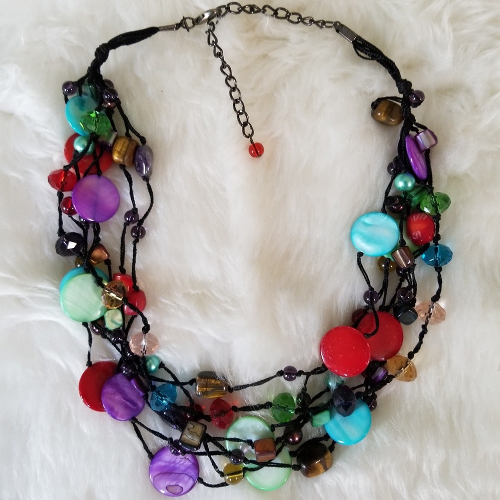 24" brilliant colored necklace